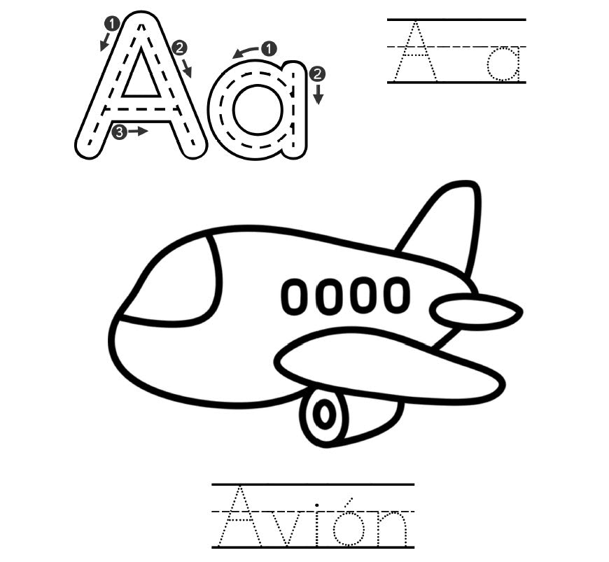 ABC's in Spanish workbook
